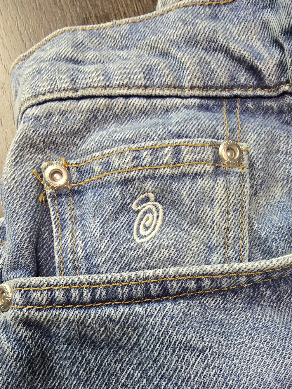 Stussy Classic Fit Jeans Light Wash Blue Men 30x30